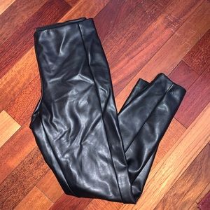 petite leather Banana Republic leggings